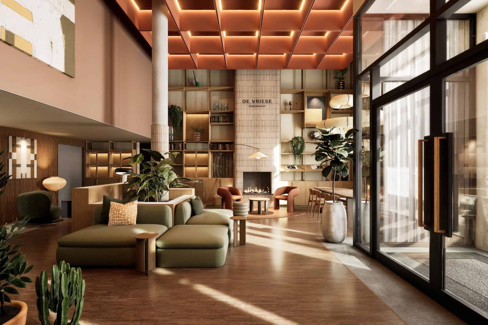 Hotel de Vriese Dordrecht lobby.